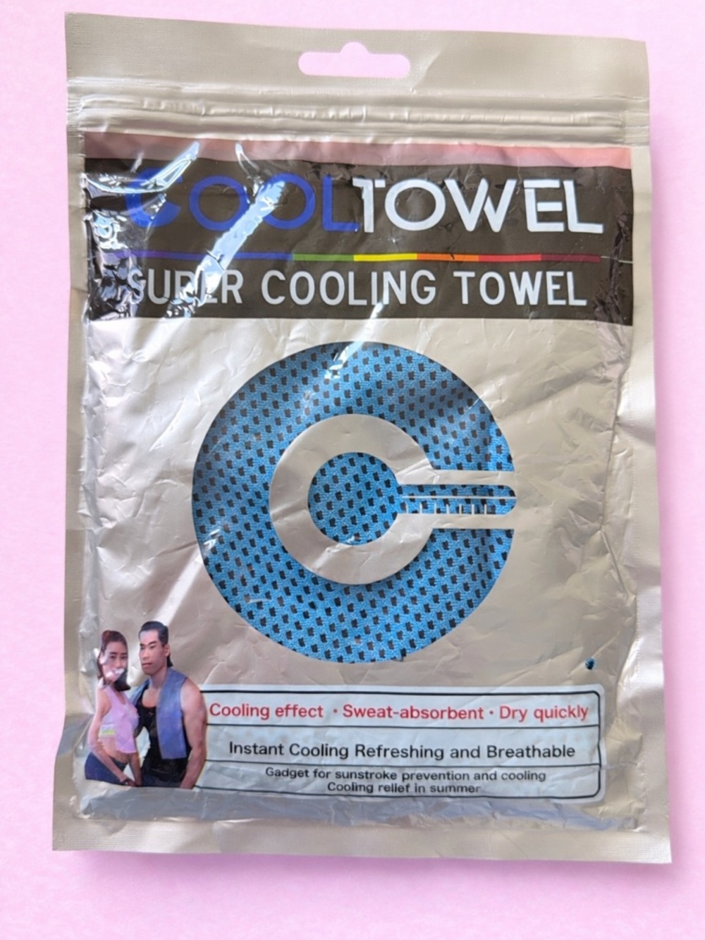 Super Cooling Towel - Blue - Never Used. Package Sealed.